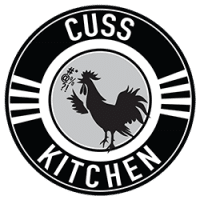 Cuss Kitchen Logo - not your grandma's recipes