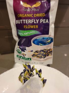 bag of butterfly pea flower tea