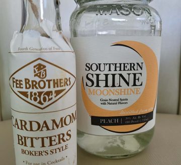 moonshine and cardamom bitters