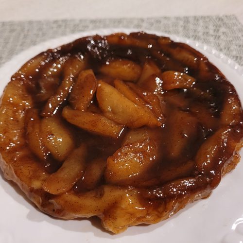 caramelized apple upside down tart