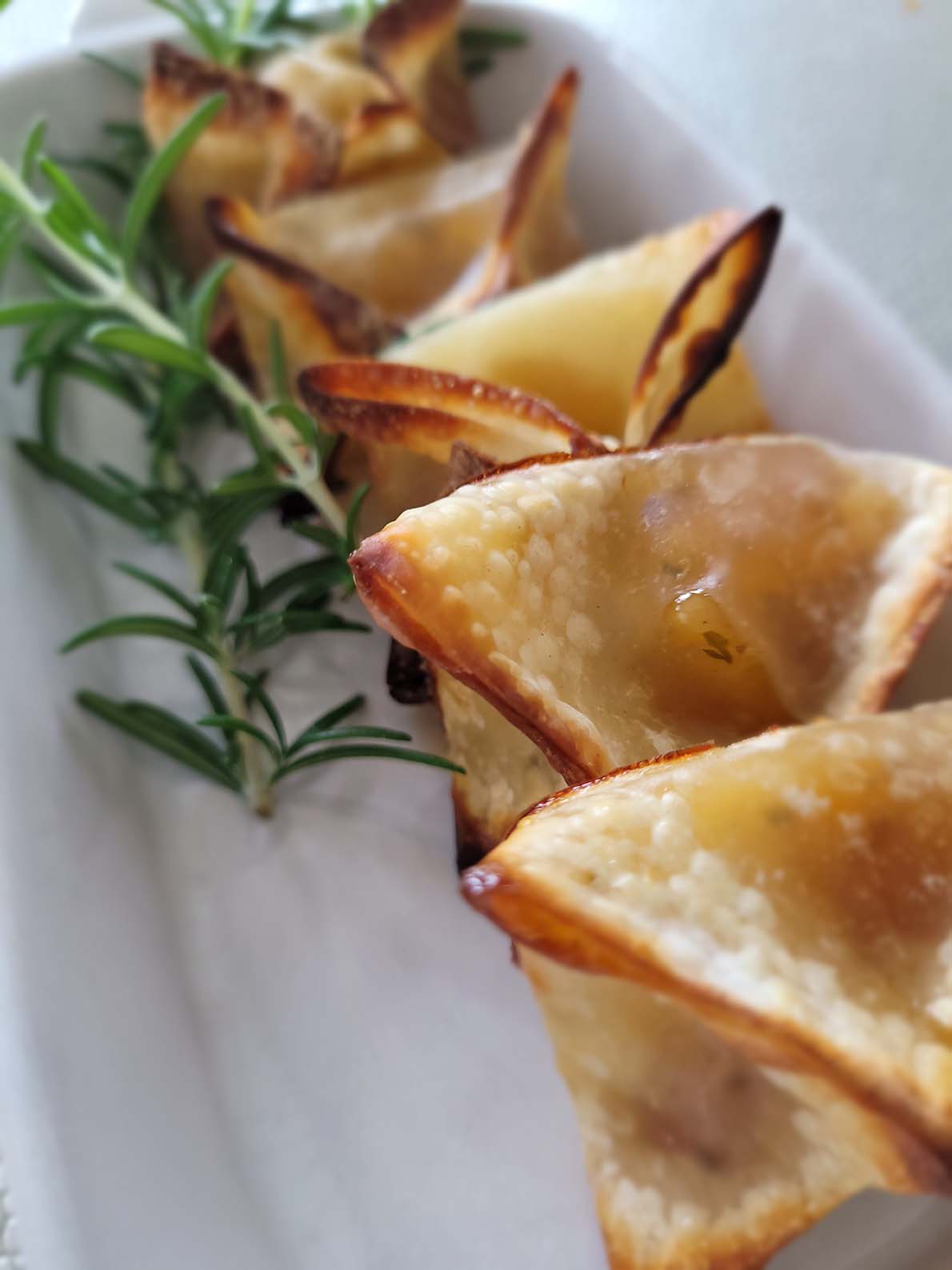 Lewd, Lascivious, and Wonton (Wontons filled with creamy Boursin cheese Bacon and Onion Jam) - Cuss Kitchen