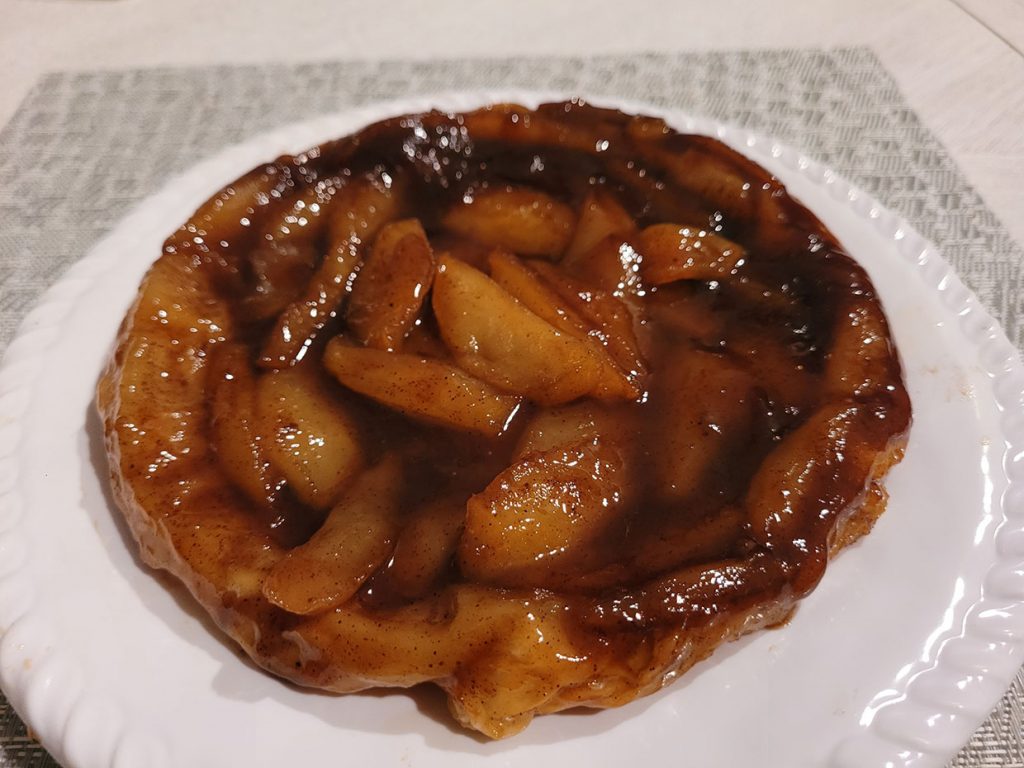 caramelized apple upside down tart