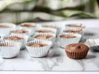 Peanut Butter cups in a row